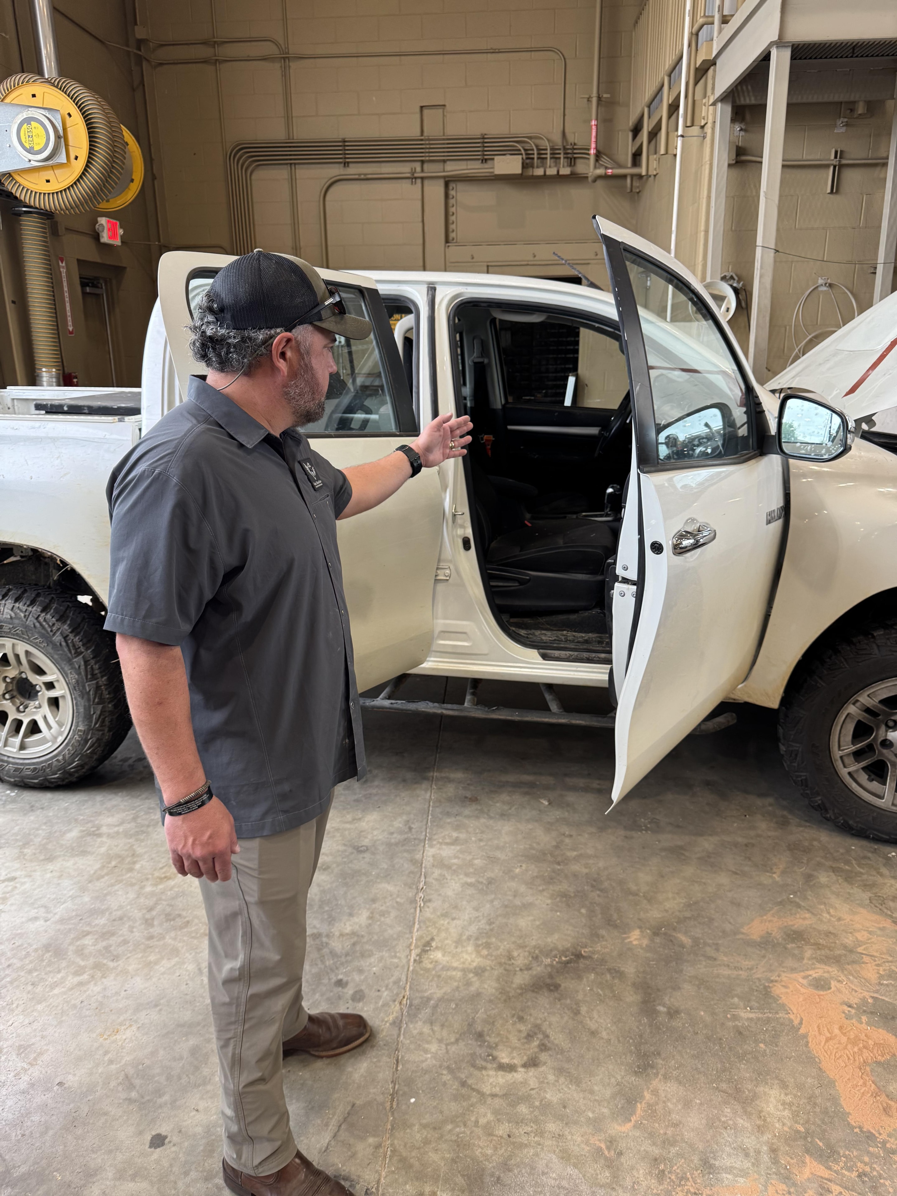 Vehicle assessment at a specialist workshop
